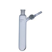 Laboy HMF050803 Glass 50 mL Reaction Tube with 14/20 Outer Joint and Glass Stopcock