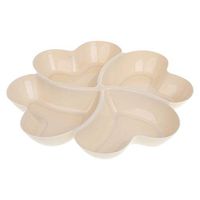 Heart Shaped Fruit Platter Serving Tray Creative Plates Storage Box Container For Snacks Nuts Desserts Dish,Dark Khaki