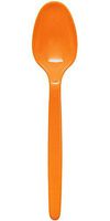 Karat U2100 (Orange)5.9" PS Heavy-Weight Disposable Teaspoon, Orange (Pack of 1000)