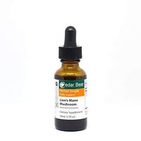 Cedar Bear Lion's Mane Mushroom (Hericium Erinaceus) Liquid Herbal Supplement Supports Deep Immune Health, Brain and Nervous System Function, Digestive Health, and Tissues Throughout The Body 1 Fl Oz