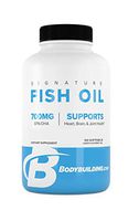 Bodybuilding Signature Fish Oil Lemon Softgels | 400 MG EPA 300 MG DHA | Omega-3 Supplement | Brain Heart Joint Health | 100 Count