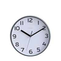 heavKin MOOJIKAE Mute Wall Clock Creative Simple Dual-use Desktop Clock Home Decoration (White, 20x20x5cm)