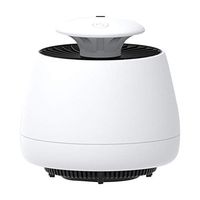 Electronic, Intelligent Photocatalyst, Household Mosquito Repellent, 360° LED Capture Light, Built-in Powerful Fan, USB Power Supply, Suitable for Indoor Use (Color : Black)