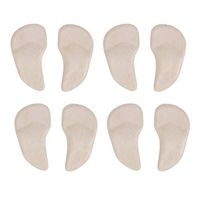 HEALLILY 4 Pair Arch Support Shoe Inserts Soft Gel Arch Pads for Flat Feet Pain Relief Plantar Fasciitis