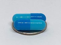 Empty Gelatin Capsules Size 0 Blue/Aqua (1000)