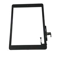 Aiiworld Digitizer Replacement Touch Screen for Ipad Air 1 1st Generation A1474 A1475 A1476, 9.7" Touch Panel Parts with Home Button, Camera Bracket, Adhesive Pre-Installed (Black)
