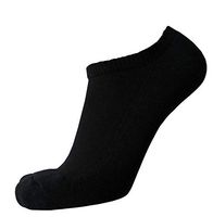 Diabetic no Show Low Non-Binding Loose Socks for Men - 2 Pack (13-15, Black)