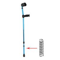 Height Adjustable Fold Forearm Crutches,Fracture Rehabilitation Help Walk Protect Aluminum Alloy Lightweight Anti-Skid Blue (1pcs),Fold+ShockAbsorption