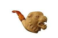 Meerschaum Pipe - Tiger from Master Carver Tekin - Tobacco Smoking Pipe Hand Made from the Finest Block Meerschaum - New