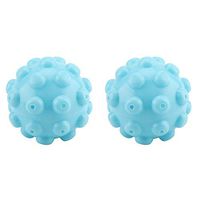 Hazmemejor Laundry Washing Ball - 2Pcs/Set Blue PVC Reusable Dryer Balls Laundry Washing Drying Fabric Softener Ball Accessories