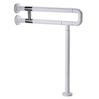 Bathroom Handrails,Stainless Steel Commode Pregnant Woman, Elderly, Child Guard Frame Anti Bacterial Wall Mounted Grab Bar White/B