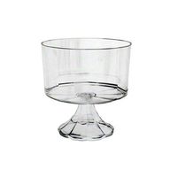 EMI Yoshi EMI-ETBC-C Essentials Pedestal Trifle Bowl, 120 oz, Clear (Pack of 6)