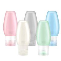 Naladoo Travel Bottles FDA Approved 3oz Leak Proof BPA Free Silicone Cosmetic Travel