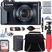 Canon PowerShot G7 X Mark II 20.1MP 4.2X Optical Zoom Digital Camera Video Creator Kit + 64GB High Speed Memory Card + Accessory Bundle Kit