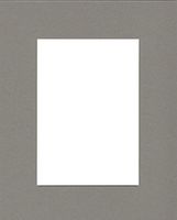 Pack of (5) 8x10 Acid Free White Core Picture Mats Cut for 5x7 Pictures in Sage Green