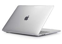 TechCode 13'' MacBook Air Clear Case, Matte Hard Crystal Clear Shell Ultra Slim Plastic Protective Case Ultra-Thin Transparent Crystal Cover for Apple MacBook Air 13 Inch Model A1369 or A1466(Clear)