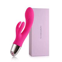 Upgrade Computer Power LED Vibrator 10 Speed Waterproof Design USB Cable Rechargeable, Used in Bedroom, Bathroom, Living Room, Toy Room （Pink）
