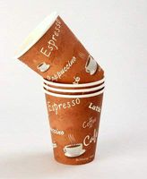Unicup Designed PE Hot Paper Cup 12 Oz - 1000 Count/Case (20 Packs Of 50 Cups)