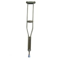 Crutches, Stainless Steel Underarms Adjustable Height Nine-Position Telescopic Medical Crutch, Suitable for Elderly Young People and Disabled People,Singleturnlarge