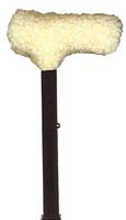 Fleece Curved Handle Cane Grip Cover