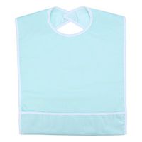 Adult Eating Bib Clothing Protector Disability Aid Apron,Mealtime Bib Single Layer PVC Elder Dinning Clothes Protector Bid 50cmX80cm(Green)