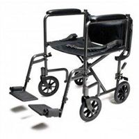 E&J Steel Transport Chair - 19" Silver Vein - EJ796-1