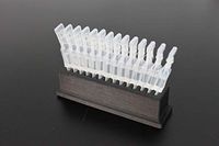 Eye Drops Vial Holder for Single-use Disposable Eye Drops & Storage, Holds 14 Single-Use Disposable vials - Compatible with All Brands: Systane, Refresh, TharaTear, Visine, Blink - Znet3D (Black)