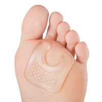 Sumifun U-Shaped Gel Callus Pads, Waterproof Corn Protectors Pack of 10 1/8’’ from Rubbing on Shoes, Reusable Callus Cushions