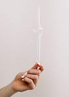 Silly, Reusable Glass Straw, 8"