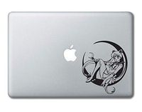 Sailor Moon Sitting Printed Clear Vinyl Decal Sticker Compatible with Apple MacBook Pro Air 11" 12" 13" 15" All Years Laptop Trackpad Keyboard (13" Macbook (All Models))