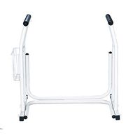 Elderly Armrest Wc Toilet Bowl Support Frame Bathroom Bathing Help Force Frame Disabled Pregnant Woman Armrest Carbon Steel Non-Slip Railing,A