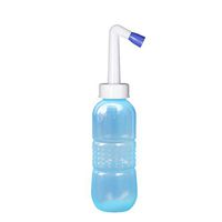 Portable Bidet for Toilet- 15oz Handheld Personal Bidet Empty Bottle- Childbirth Cleaner- For Outdoor Camping Traveling Driver Personal Hygiene- with Storage Bag (Light blue, 15 OZ)