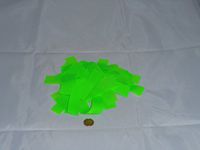 Metallic Confetti Rectangle (Neon Green)