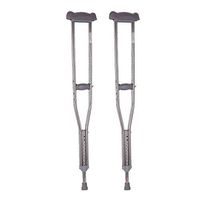 Thick Stainless Steel Underarm Crutches Can Be Adjusted Height Non-Slip Wear-Resistant Cane Walker for The Elderly Limited Action Assistance 1 Pair (Size : 115~135cm)