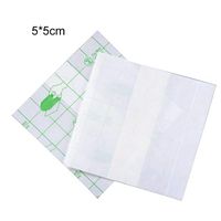 CARESHINE Adhesive Wound Dressing Waterproof Fixer Plaster Transparent Stretch Fixation Tape 1.9inch X 1.9inch 100 Pcs