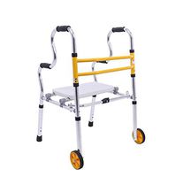 YKFU Heavy Duty Bariatric Folding Walker,Lightweight Foldable Mobility Walker for Adult Seniors Disabled, Adjustable Height