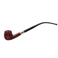 HOBBIT no.59 pearwood orange carved long churchwarden tobacco smoking pipe