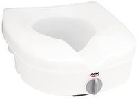 Carex E-Z Lock Raised Toilet Seat Without Handles