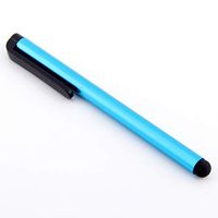 5pack Light Blue Universal Small Touch Stylus Metal Pen for Mobile Phone Cell Smart Phone Tablet iPad iPhone (Light Blue)
