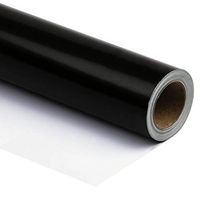 RUSPEPA Black Wrapping Paper Solid Color for Wedding, Birthday, Shower, Congrats, and Holiday Gifts - 30 Inch x 32.8 Feet