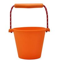 Beach Toys Bucket Foldable Silicone Pail Collapsible Sand Buckets Shower Bath Pour Bucket Hand-held Barrel