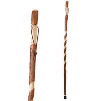 Brazos 55" Handcrafted Twisted Ash Wood Walking Stick for Men and Women, Made in The USA
