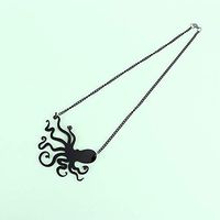 Creative Jellyfish Women Chain Pendant Unique Necklace Jewelry Sweater Chain Prom Beautiful Bright Simple Cheap Fashionable Daily Best Comfy Wonderful Style