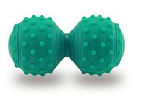Silicone Peanut Massage Ball Deep Tissue Massage Tool for feet Back Therapy Trigger Point Body Yoga Fitness Myofascial Release Crossfit Tool (Green)