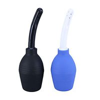 HEALLILY Enema Bulb Clean Anal Silicone Douche for Men Women Comfortable Medical 2 Pcs