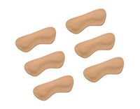 VSUDO Leather Shoe Heel Liner, Shoe Heel Insert, Heel Cushion Inserts, Heel Pads, Heel Insoles, Heel Grips, Design for Men or Women Loose Shoes, Protect Your Heel[3 Pairs-Brown-Leather]