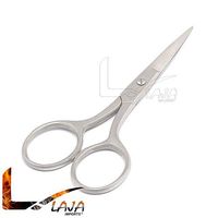 LAJA Imports Small Scissors for Grooming - Stainless Steel Straight Tip Scissor for Hair Cutting – Beard, Ear, Eyebrows, Moustache, Nose Trimming