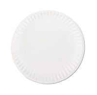 SafePro 6PP, 6-Inch White Round Lightweight Paper Plates, Take Out Catering Food Disposable Dinner Plates (100)