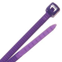 CBR3.75PP - 4" Standard Carbon Nylon Cable Ties 100 piece pack purple