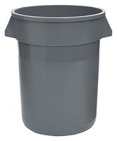 Tough Guy 32 gal. Round Gray Trash Can